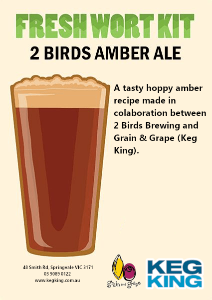 Two Birds Amber Ale fresh wort kit