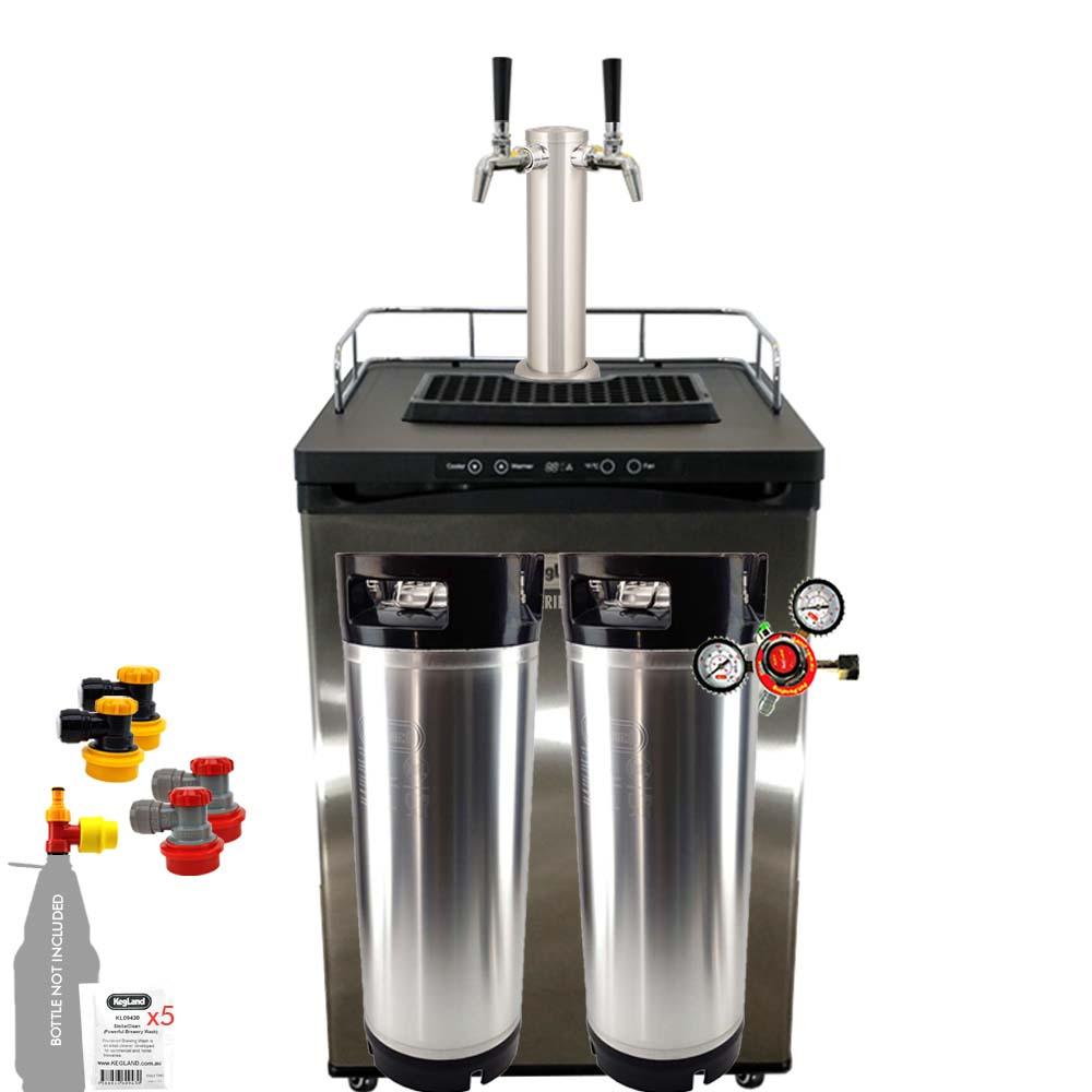 Two tap Series X kegerator homebrew mega pack