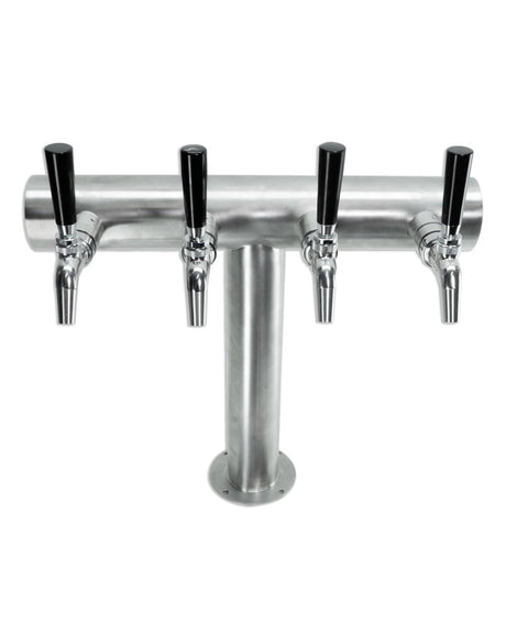 Ultra T FasTap quad 4 tap T-bar beer tower
