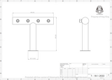 Ultra T FasTap quad 4 tap T-bar beer tower