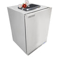Under bench semi-integrated kegerator base unit