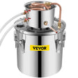 Vevor Alcohol Still 19L Stainless Steel Water Alcohol Essential Oils Distiller Copper Tube Home Brewing Kit Build-in Thermometer - Distillery King Australia
