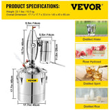Vevor Alcohol Still 70L Distiller Distillery Kit Home Moonshine Still With Thermometer and Fermentation Tank for Alcohol & Essential Oil Distilling - Distillery King Australia