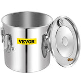 VEVOR Moonshine Still 50L Distiller Stainless Steel Water Alcohol Essential Oils Copper Tube with Circulating Pump Home Brewing Kit Build-in Thermometer - Distillery King Australia