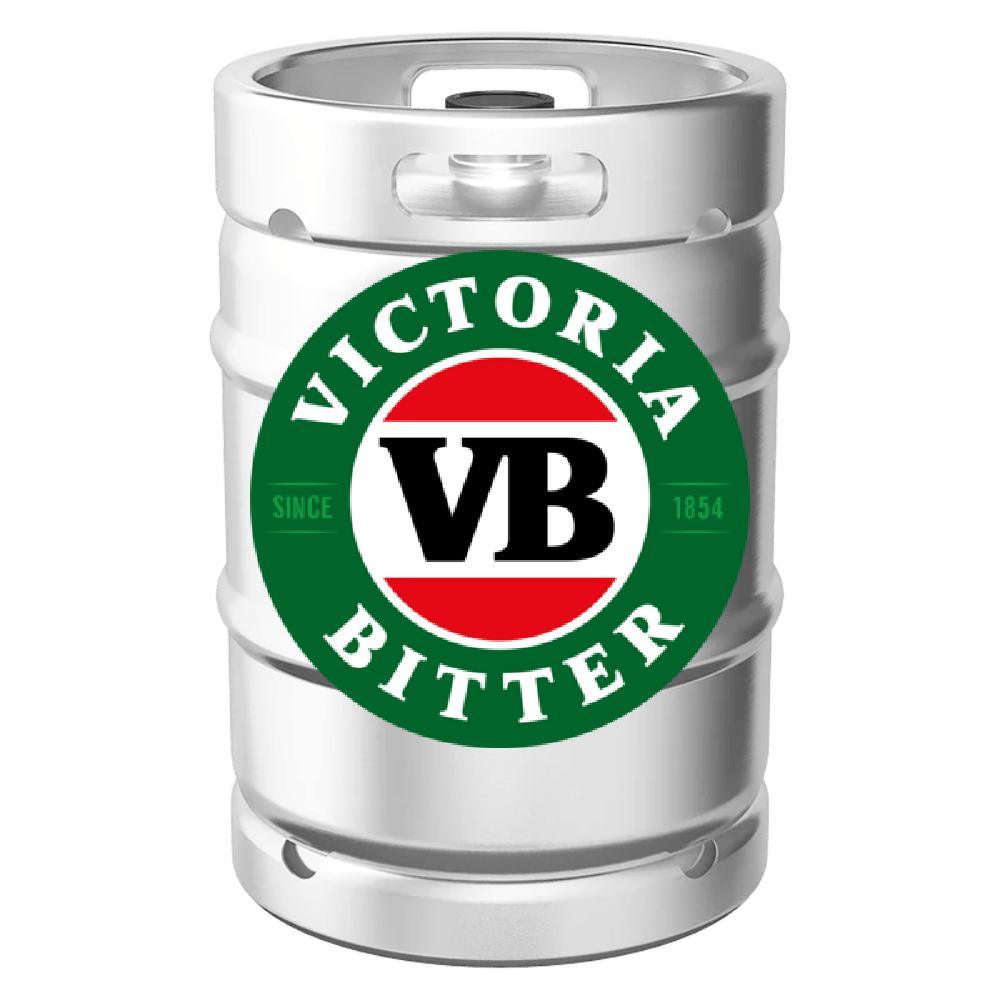 Victoria Bitter VB 50L stainless steel keg