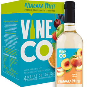 VineCo Niagara Mist Peach wine making kit