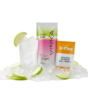 VINKA U-Fizz natural sour apple seltzer 1L kit