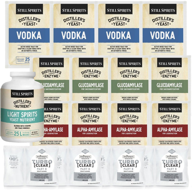 Vodka Distiller's Yeast Pack x4 (to use with Potatoes) - Distillery King Australia