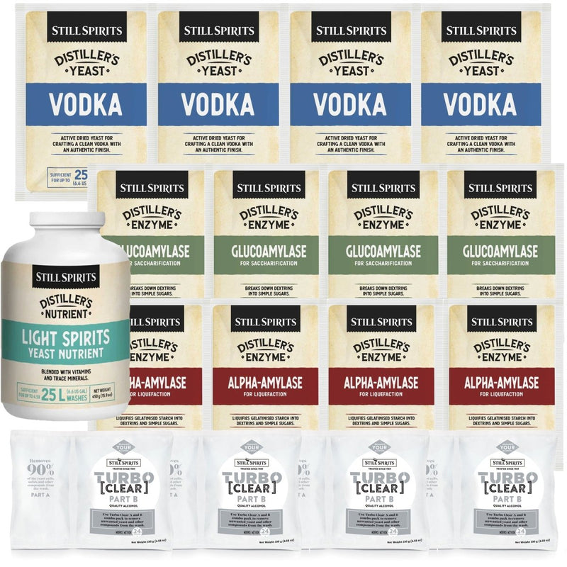 Vodka Distiller's Yeast Pack x4 (to use with Potatoes) - Distillery King Australia