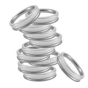 12 wide mouth lid rings for Haul mason jars