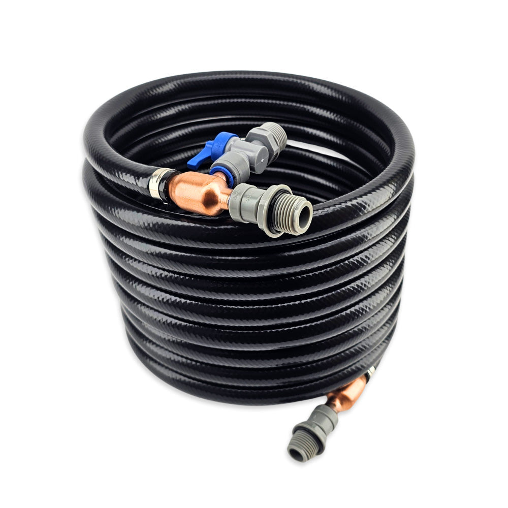 Counterflow wort heat exchanger chiller