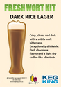 Dark Rice Lager Fresh Wort Kit - Keg King Brewing