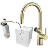 Zumi SpringWhat 6 in 1 Tap - Brushed Gold - Includes CO2 Gas