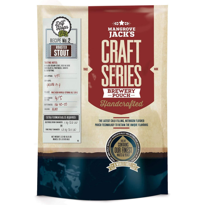 Mangrove Jacks Craft Series Roasted Stout with Dry Hops (makes 23L)