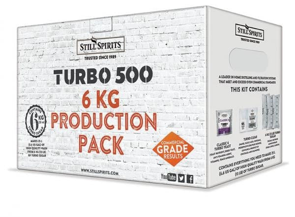 Still Spirits 1x Classic 6 Yeast (130g) Turbo Production Pack with 6kg Turbo Sugar
