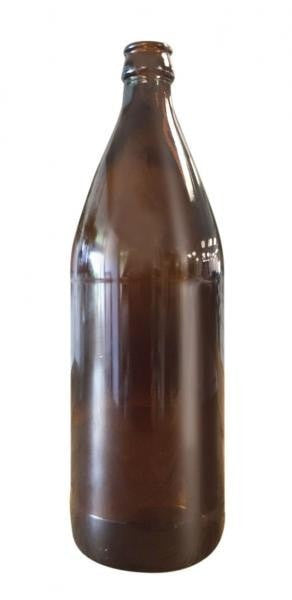 Beer Bottle - Amber 750ml Glass. ctn 12
