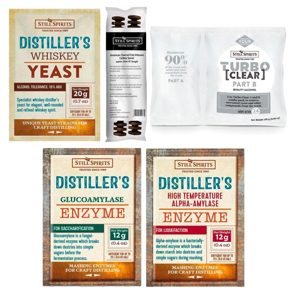 Bourbon Distiller's Yeast Pack