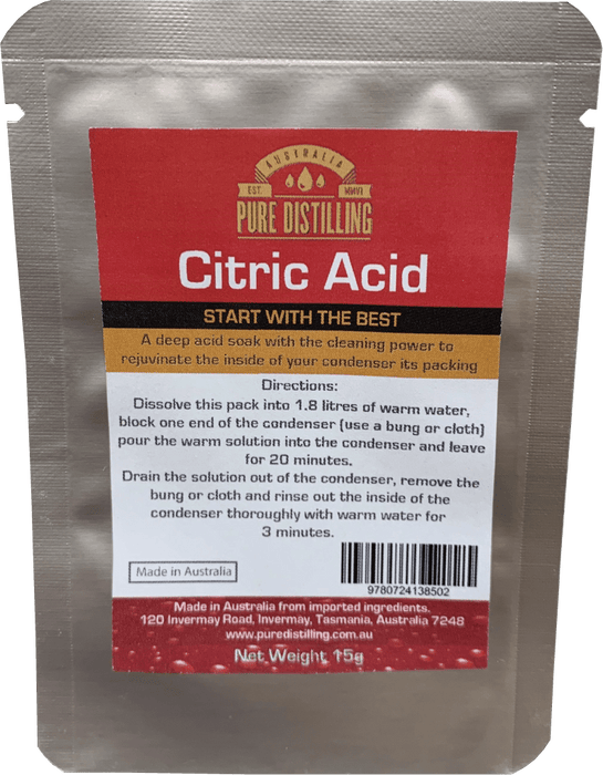 Pure Distilling Citric Acid 15g
