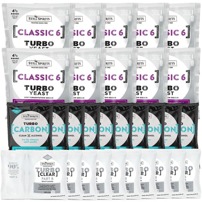 Still Spirits Classic 6 Yeast, Carbon & Clear 10 Pack
