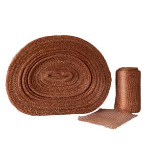 Copper Mesh 125mm wide, packaged as a 5kg roll