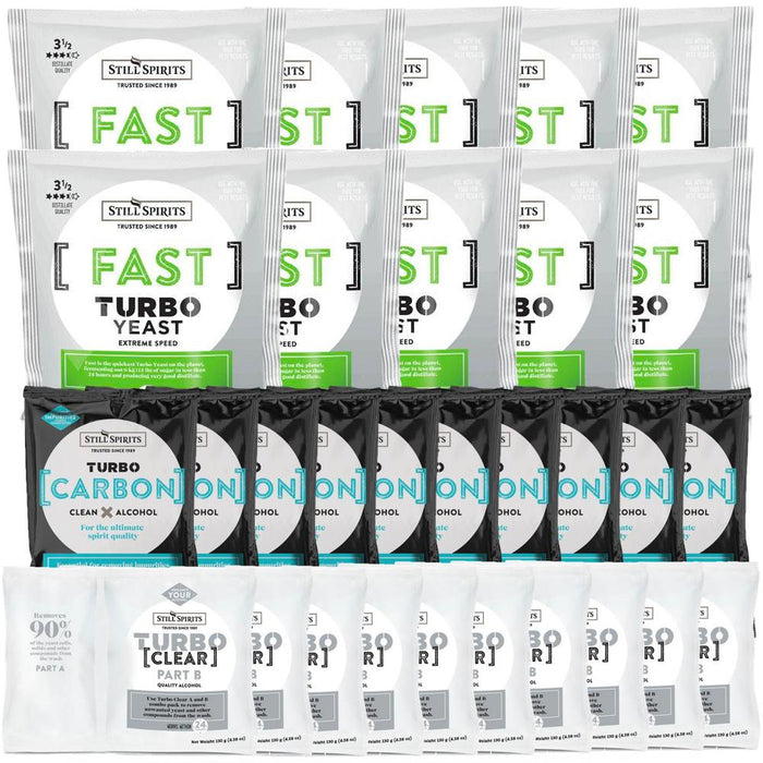 Still Spirits Fast Yeast, Carbon & Clear 10 Pack