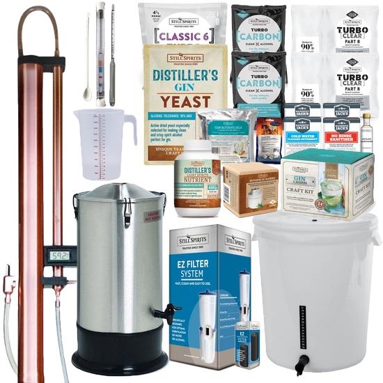 GIN DISTILLERY KIT with Still Spirits Turbo 500 (T500) Copper Condense