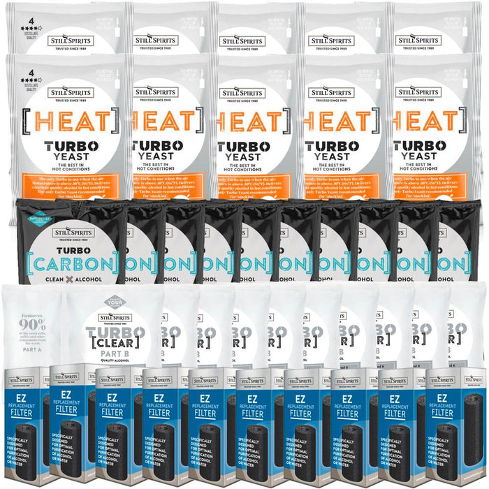 Still Spirits Heat Yeast, Carbon, Clear & EZ Filter 10 Pack