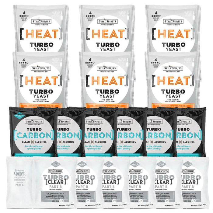 Still Spirits Heat Yeast, Carbon & Clear 6 Pack
