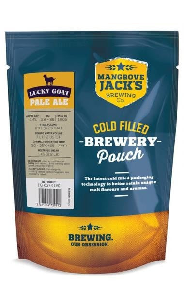 Mangrove Jacks Traditional Series Pale Ale Pouch 1.8kg (Lucky Goat)