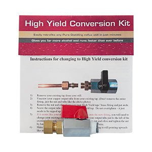 High Yield Tap Upgrade Kit for Pure Distilling Reflux Condenser