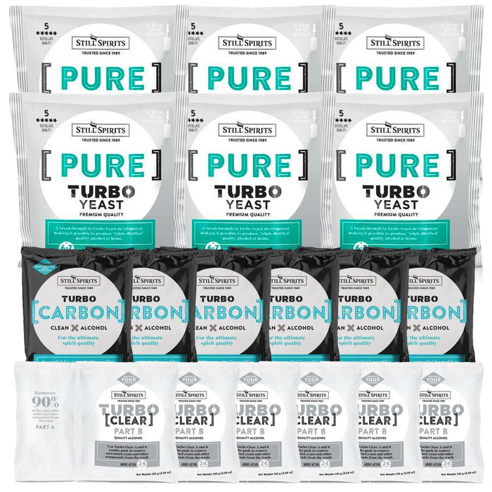 Still Spirits Pure Yeast, Carbon & Clear 6 Pack
