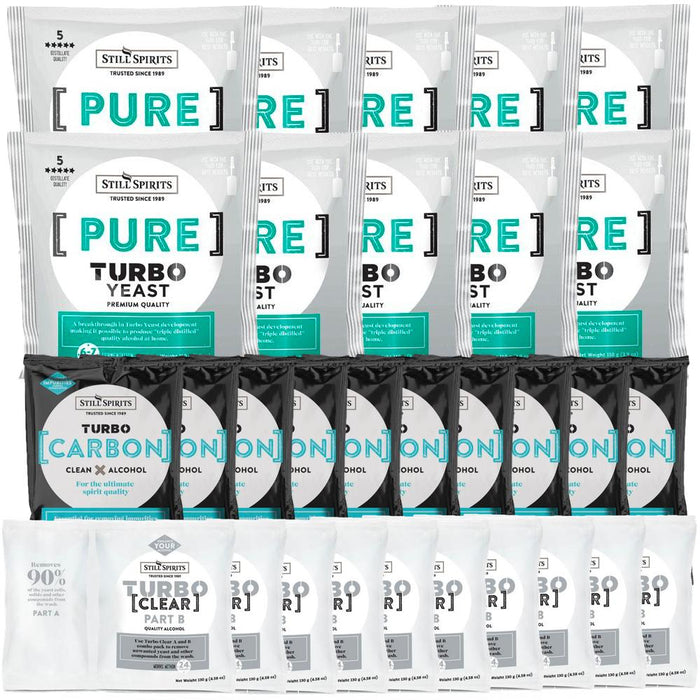 Still Spirits Pure Yeast, Carbon & Clear 10 Pack