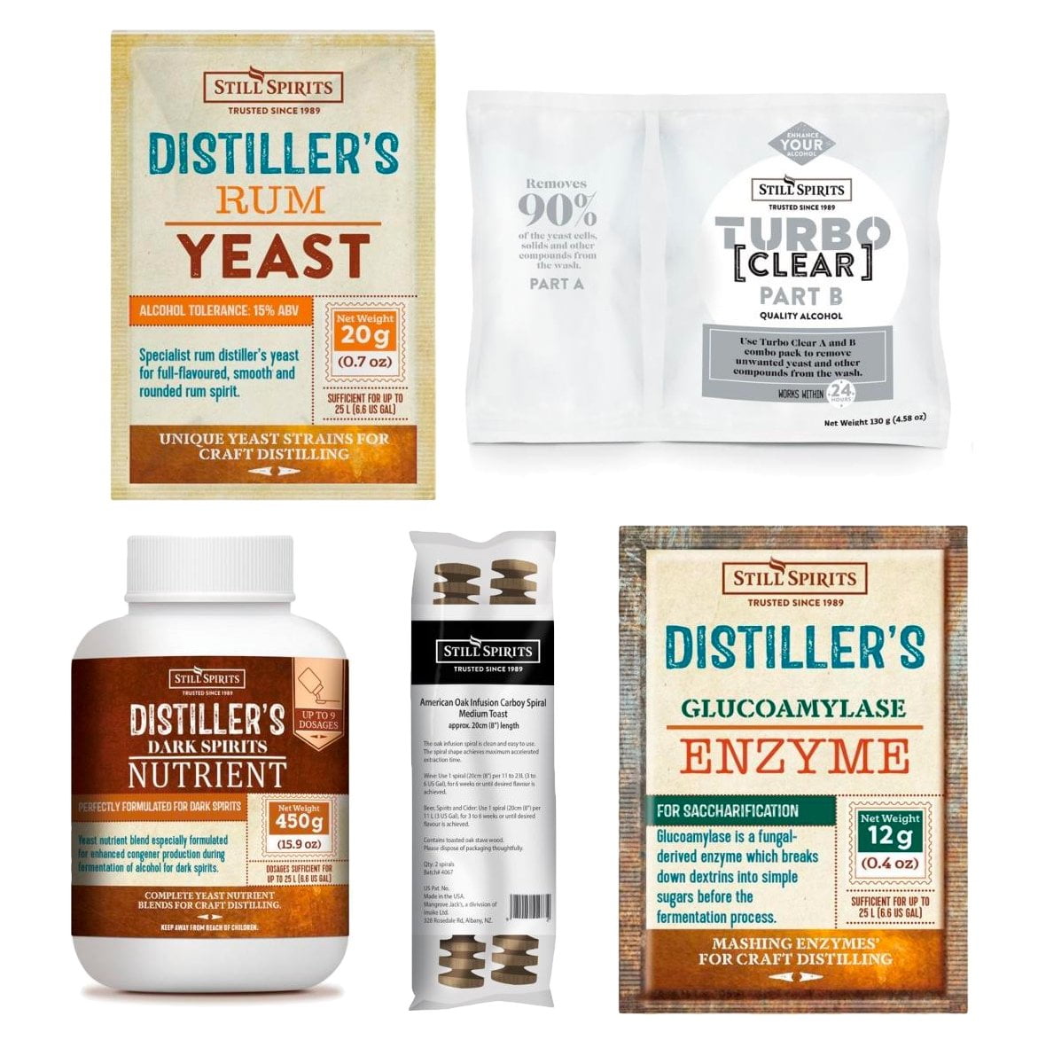 Rum Distiller's Yeast Pack