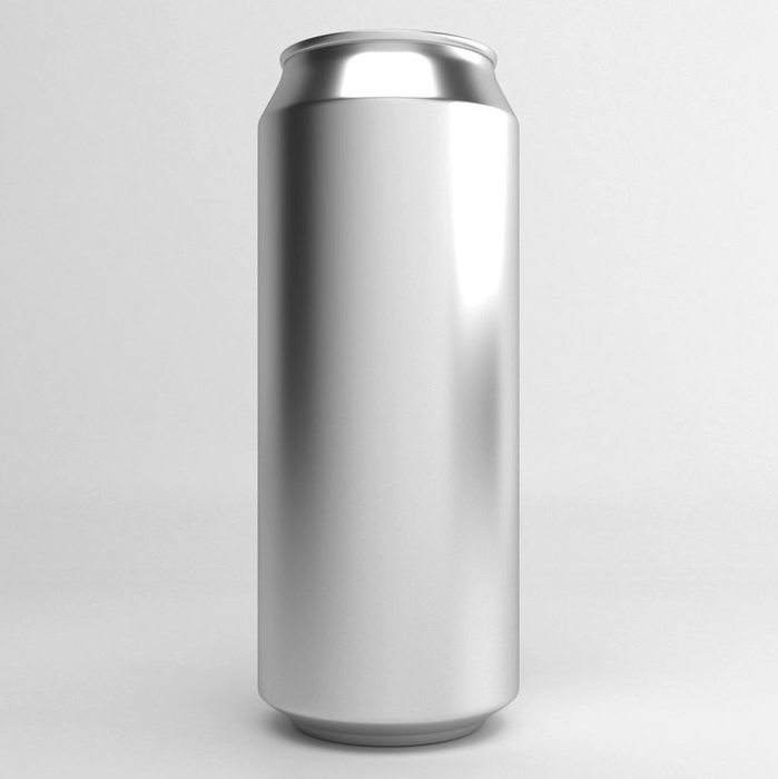 Aluminium Disposable Beer Cans (Empty) Silver Wide Mouth with B64 Lids - 207 Units x 500mL