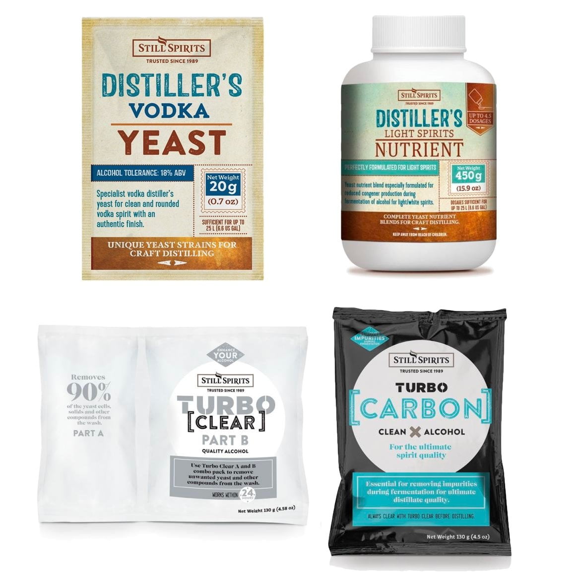 Vodka Distiller's Yeast Pack (to use with Sugar or Dextrose)