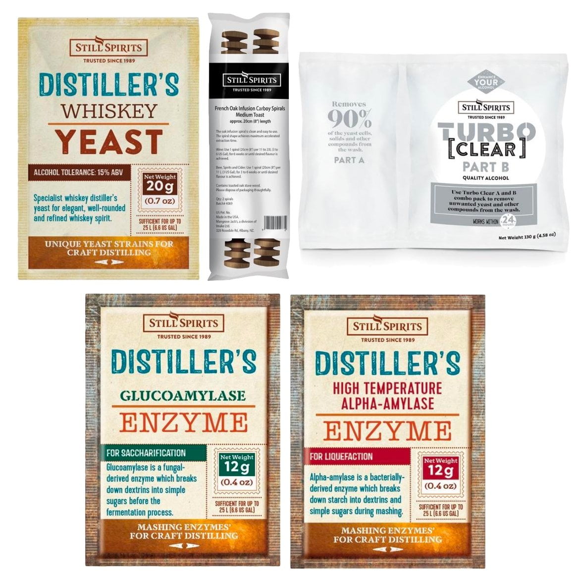 Whiskey Distiller's Yeast Pack