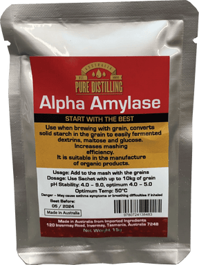Alpha Amylase Enzyme 15g - Distillery King Australia