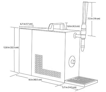 Carbotek Nitro Cool - Single Tap - Espresso Martini or Nitro Cold Brew Coffee or Nitro Beer - Distillery King Australia