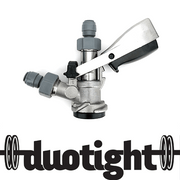 D - Type Commercial Keg Coupler - Full Stainless Steel with Duotight 5/8" to 8mm Push In - Distillery King Australia