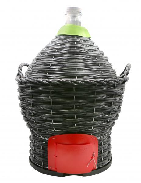 Demijohn 23L in Basket with Tap - Distillery King Australia