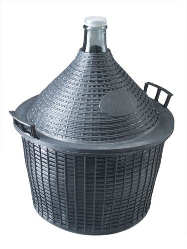 Demijohn 25L in Basket - Distillery King Australia