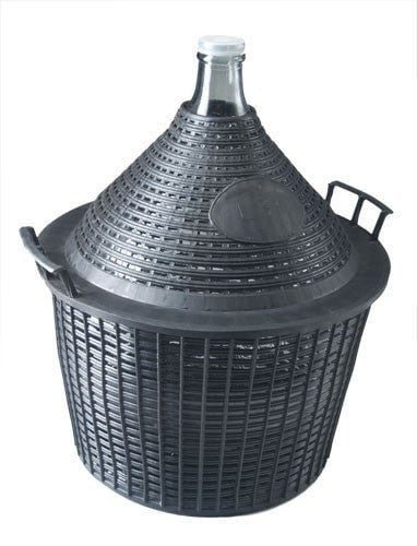Demijohn 34L in Basket - Distillery King Australia