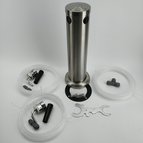 Double Tap Brushed Stainless Font Kit - Distillery King Australia