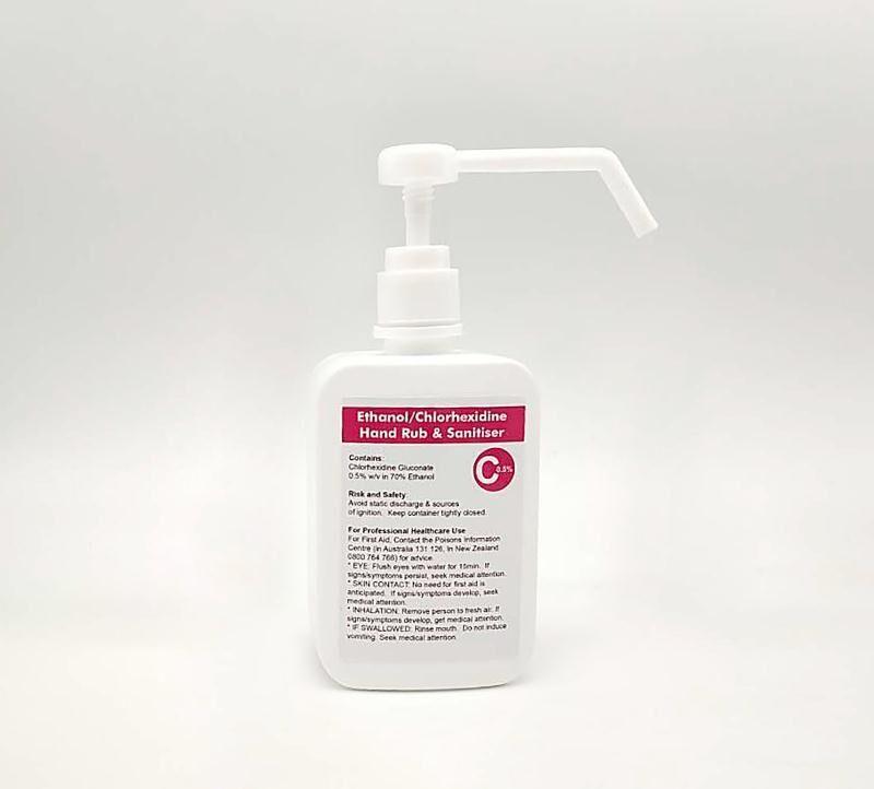 Ethanol/Chlorhexidine Hand Rub & Sanitiser 500mL - Distillery King Australia
