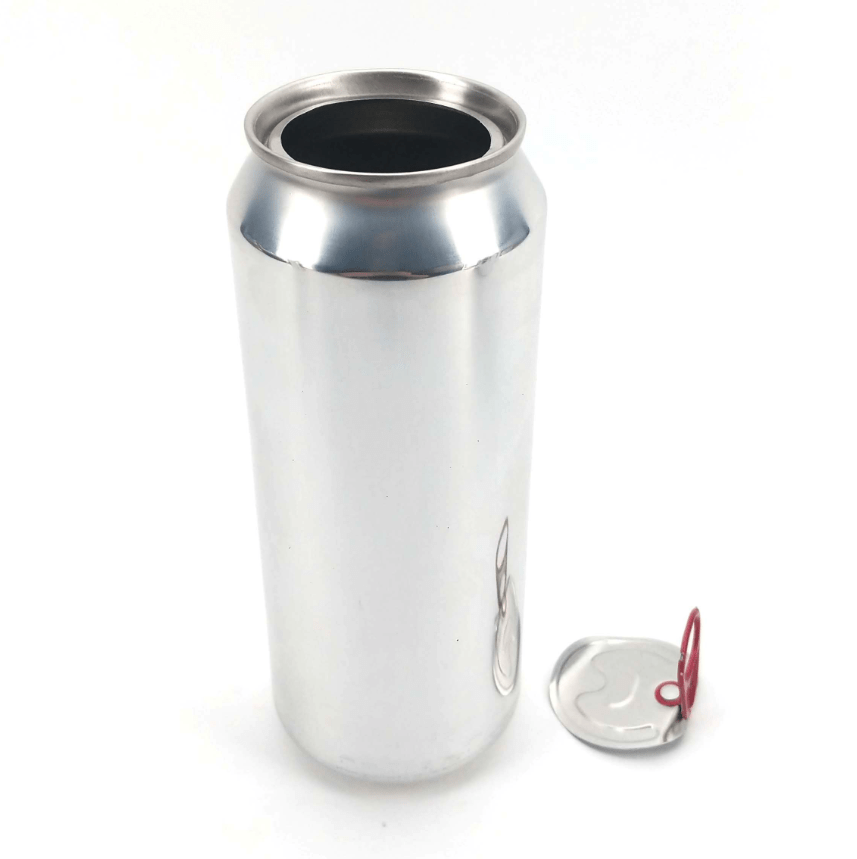 Full Aperture Aluminium Disposable Beer Cans (Empty) Silver with B64 Lids - 207 Units x 500mL - Distillery King Australia