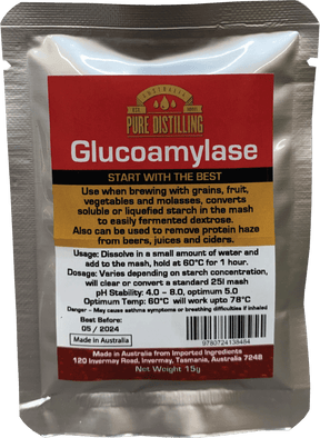 Glucoamylase Enzyme 15g - Distillery King Australia