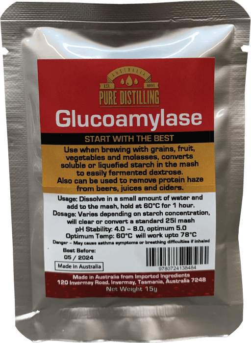 Glucoamylase Enzyme 15g - Distillery King Australia