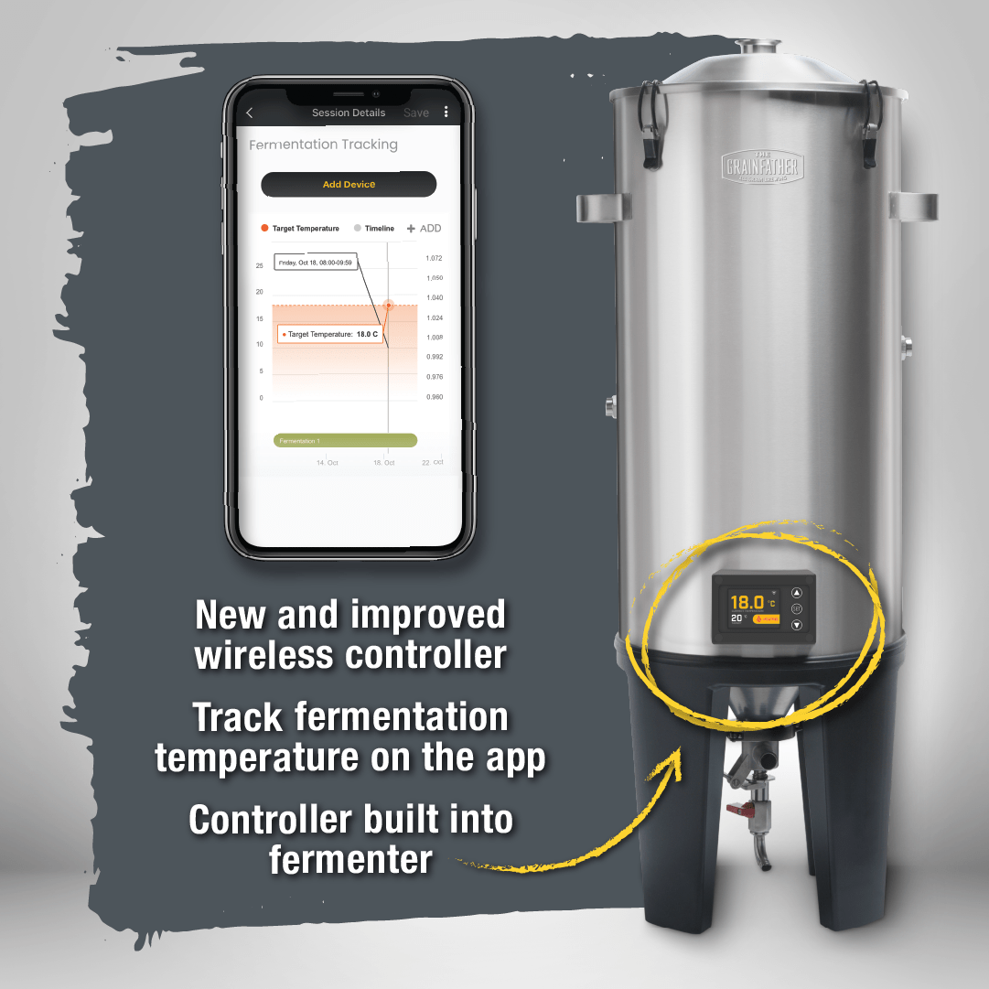 Grainfather Conical Fermenter PRO GF30 with Wireless Controller & 1x TILT™ V3 Hydrometer Bundle - Distillery King Australia