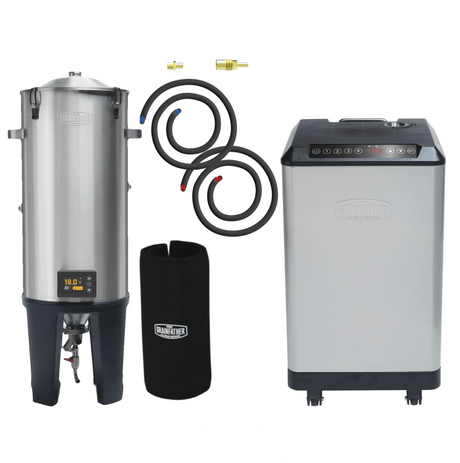 Grainfather Conical Fermenter PRO GF30 with Wireless Controller, Glycol Chiller GC4 & Conical Coat - Distillery King Australia
