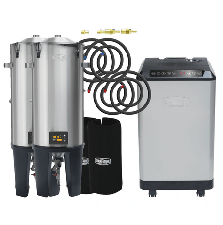 Grainfather Conical Fermenter PRO GF30 with Wireless Controller, Glycol Chiller GC4 & Conical Coat - Distillery King Australia
